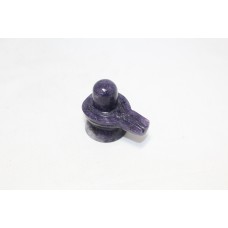 Shivling Statue Shiv Shiva Lingam Mahadev Natural Purple Amethyst Gem Stone Hindu Religious Pooja Handmade E62